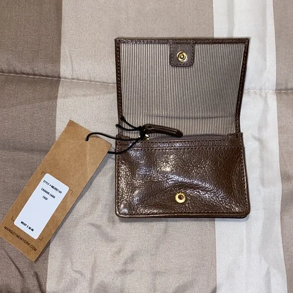 🤎NWT Margot New York Small Wallet/Card Case w/Zippered Coin Pocket - Picture 4 of 9